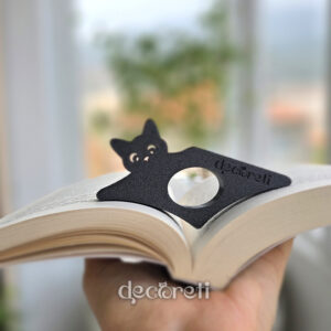 book page holder cat, държач за книжни страници, подарък читател, котка, коте, черно коте